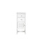 James Martin Vanities Athens 15in Base Cabinet w/ Drawers and Left Door, Glossy White w/ 3 CM Carrara Marble Top E645-B15L-GW-3CAR - alternate 1
